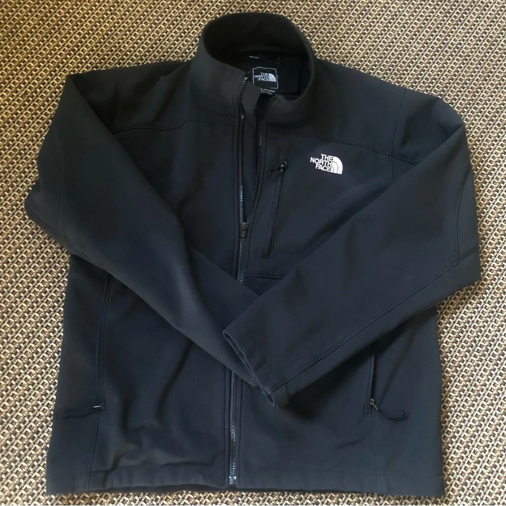 ◼️The North Face Men's Black Full Zip Three Pockets Jacket (Sz Large)